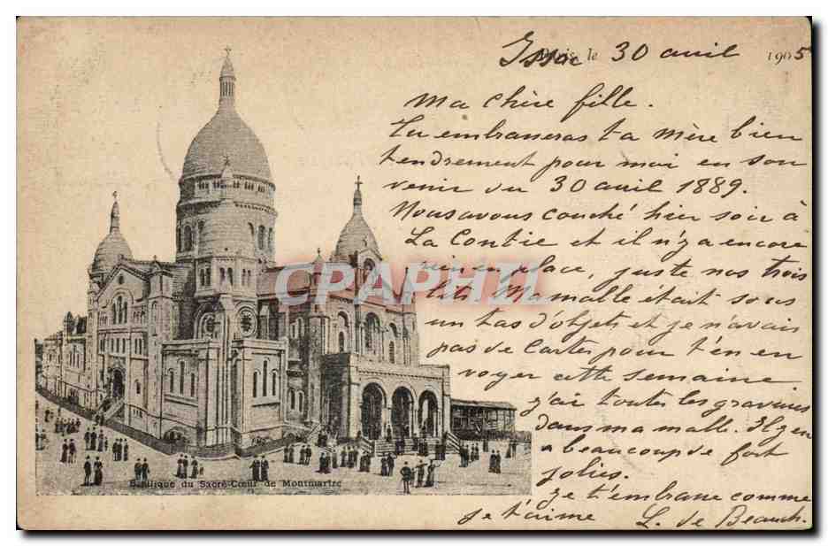 Paris CPA Sacre Coeur Montmartre