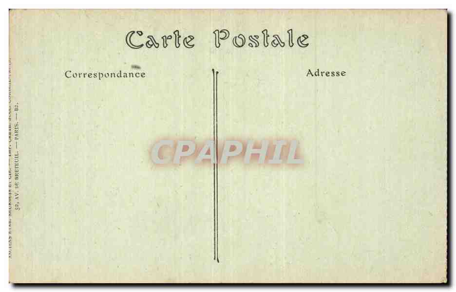 Paris CPA Roseraie de Bagatelle  — Rückseite