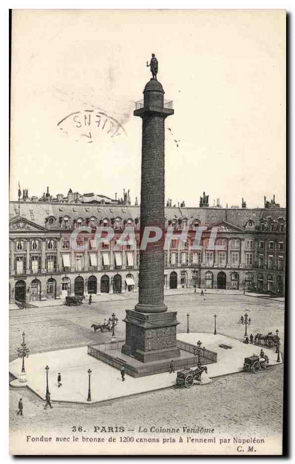 Paris CPA Colonne Vendome 