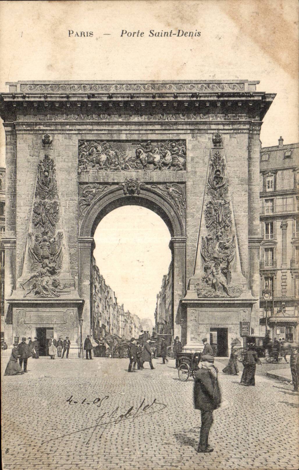Paris CPA Porte Saint DEnis