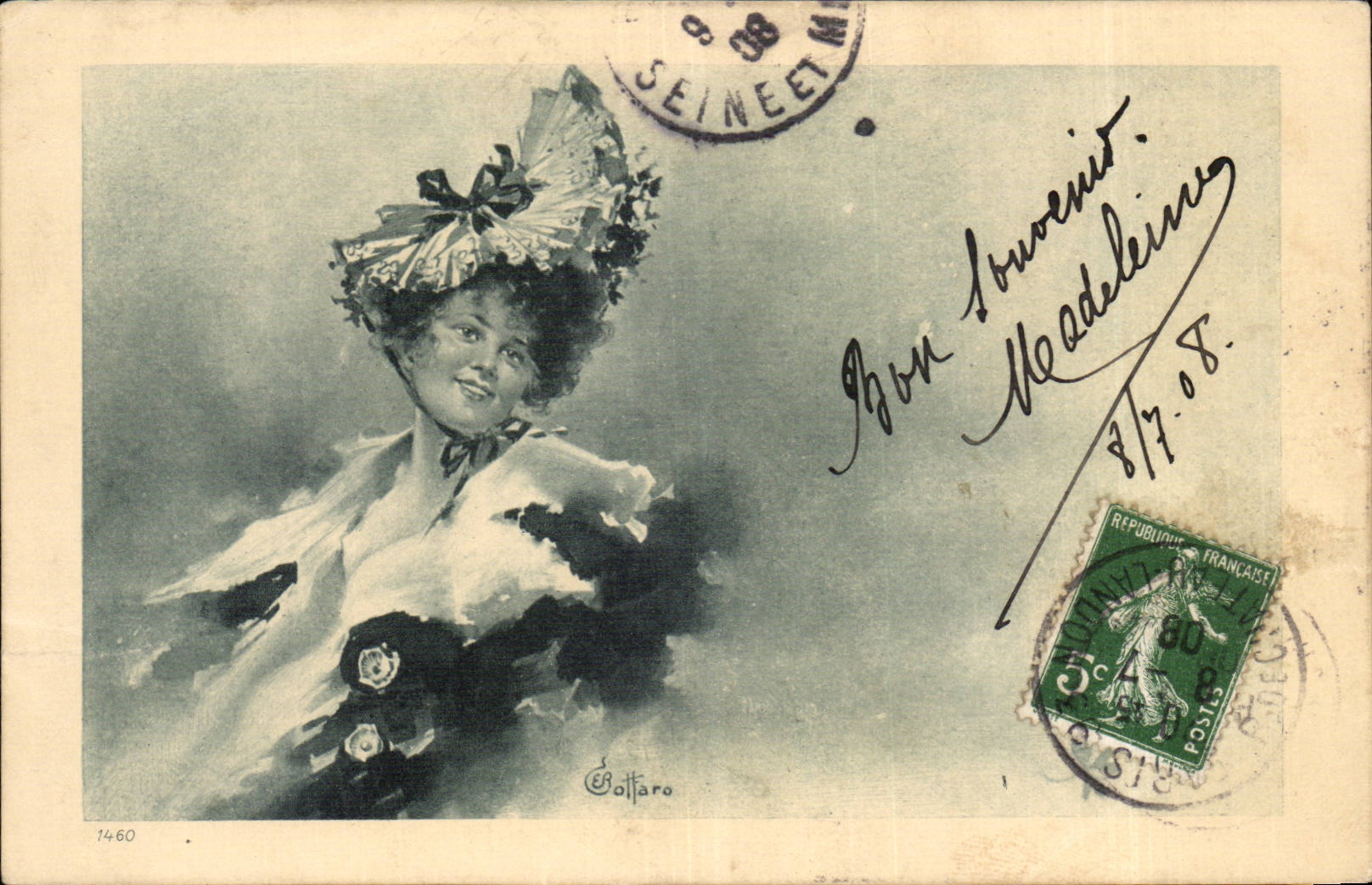CPA Fantaisie Femme