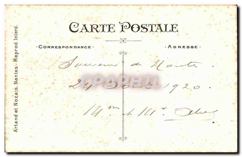 CPA Fantaisie Fleurs Bonne fete Trefle — Rückseite