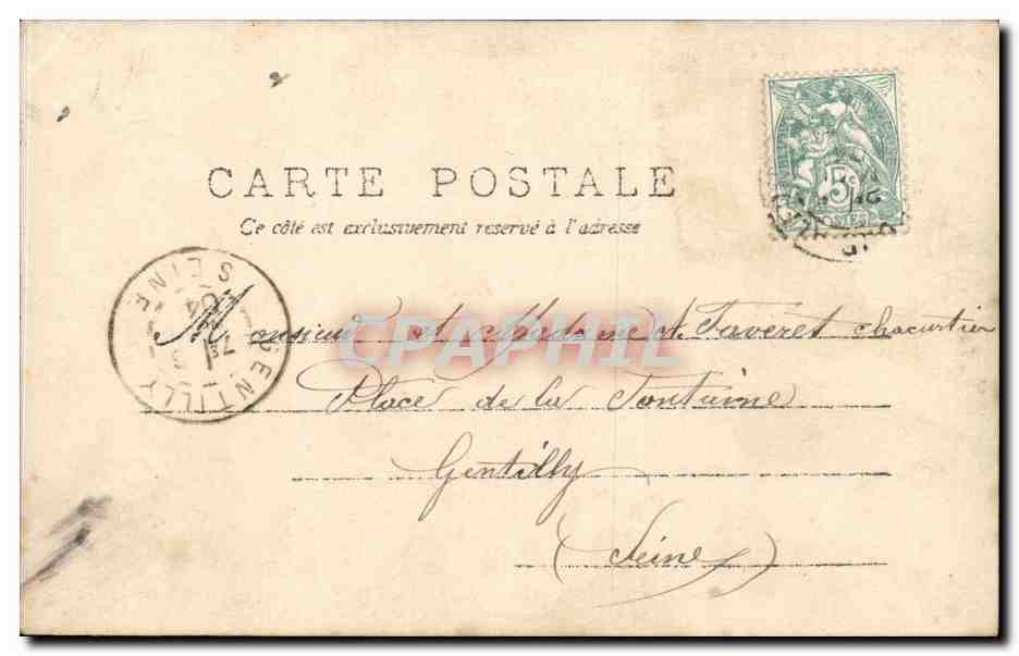 Puis pour compléter la famille — scène de couple avec enfant — éditeur A.S. — Verso