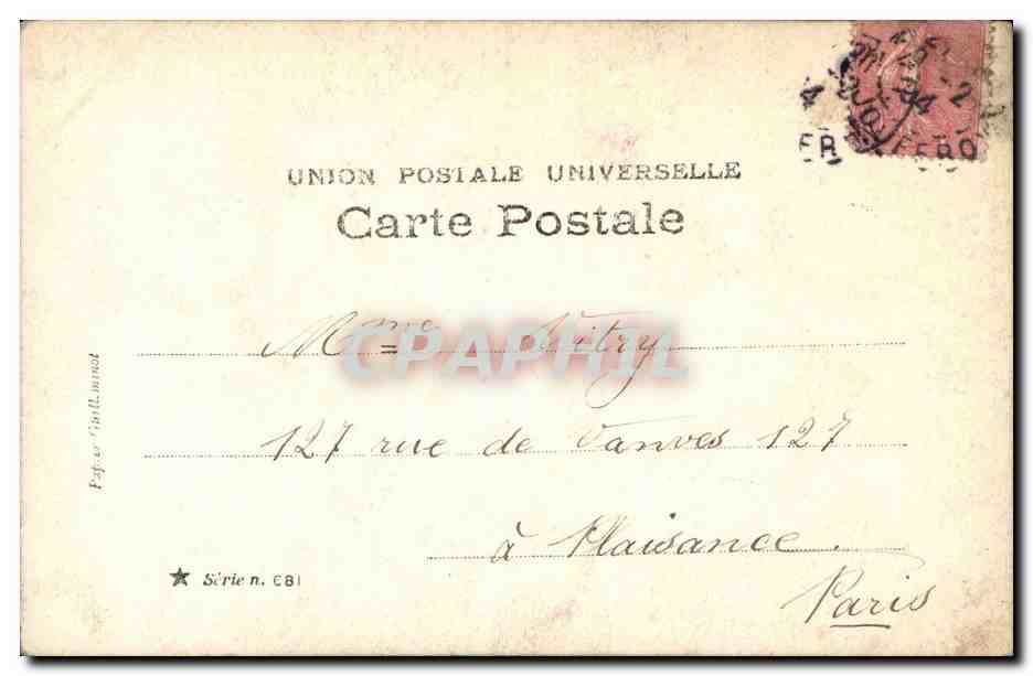 CPA Fantaisie Femme et enfant — Back