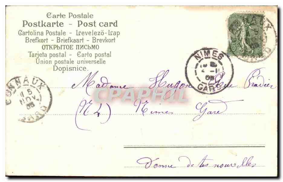 CPA Fantaisie Enfants — Verso
