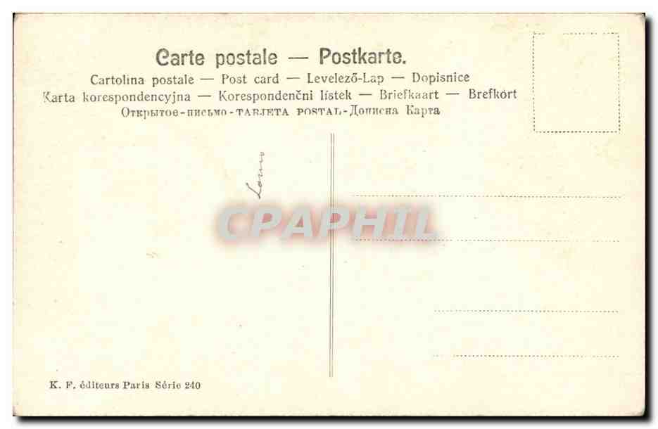 CPA Fantaisie Souhaits sinceres — Rückseite