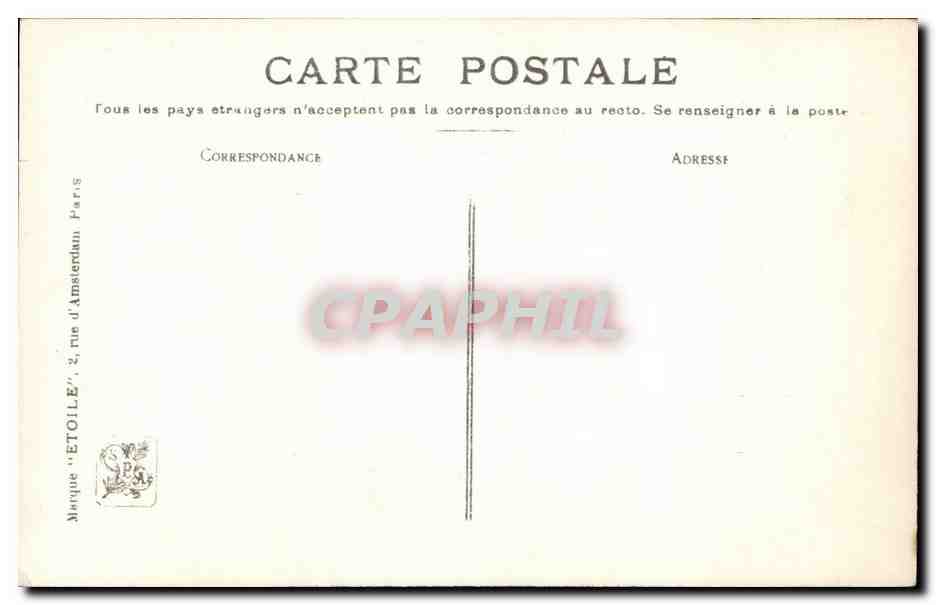 CPA Fantaisie Salon 1909 Chretien La visite a grand pere Sortie des prix  — Verso