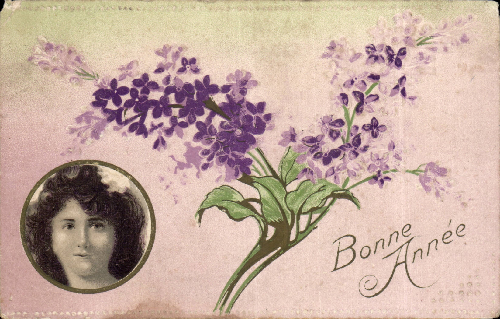 CPA Fantaisie Femme Bonne annee