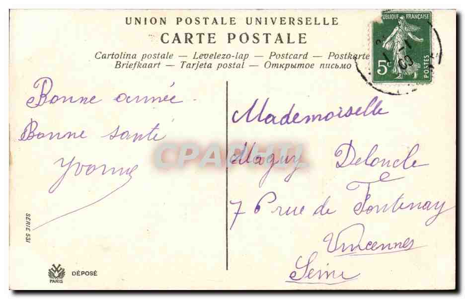 CPA Fantaisie Enfant — Verso