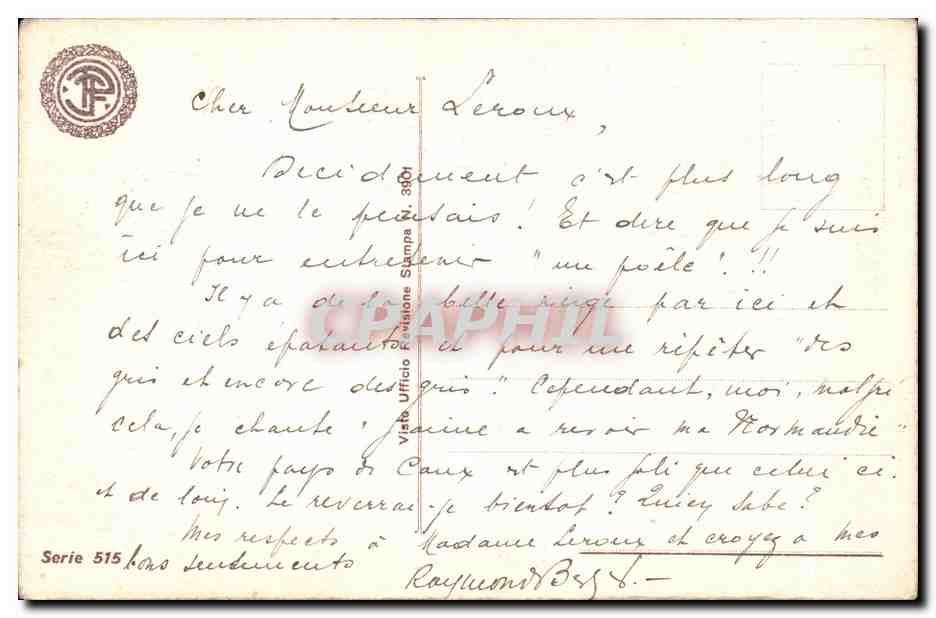 CPA Paysge bucolique Moutons — Rückseite