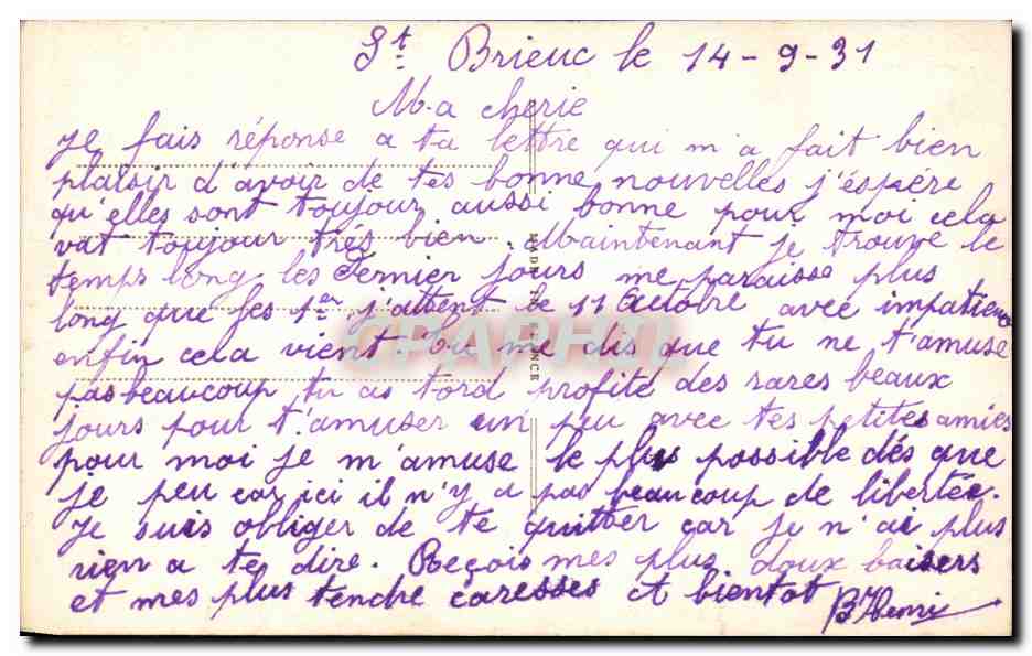CPA Fantaisie Femme  — Rückseite