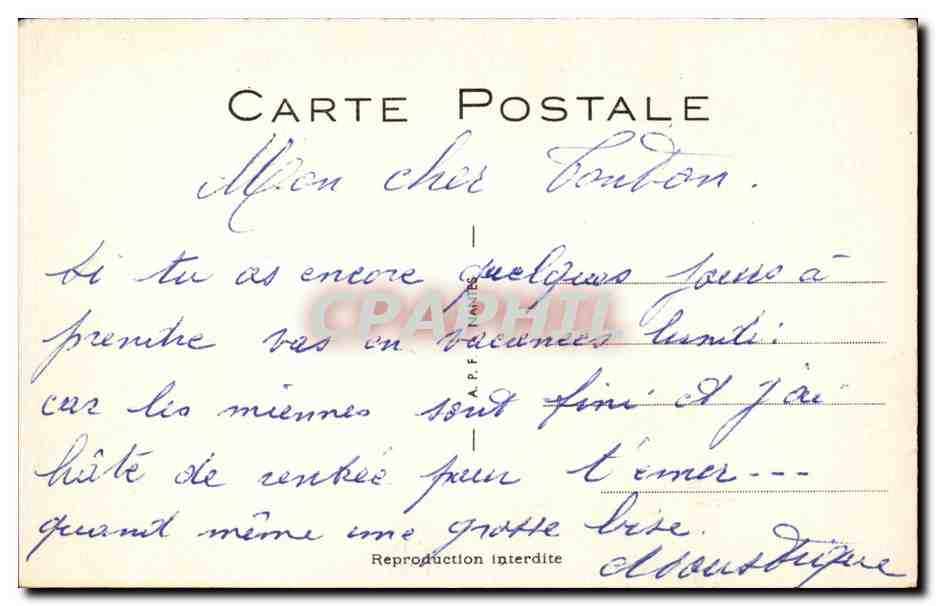 CPA Fantaisie Humour oh ! chouette du 3 etoiles ! — Rückseite