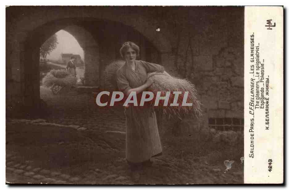 CPA Fantaisie Femme Salon de Paris Bellanger Les glaneuses 
