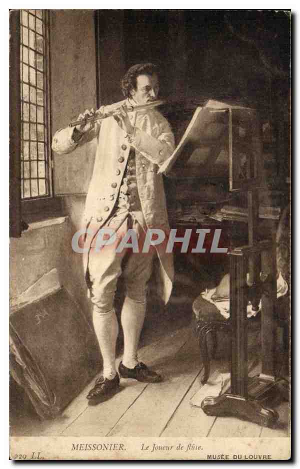 CPA Meissonier Le joueur de flute