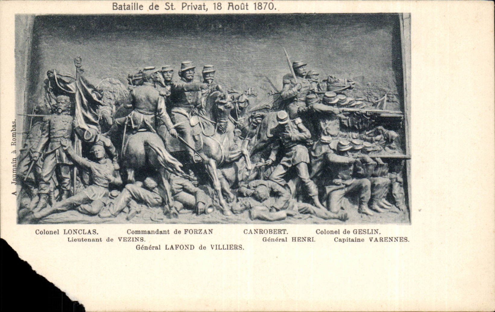 CPA Bataille de St privat 18 aout 1870 Militaria