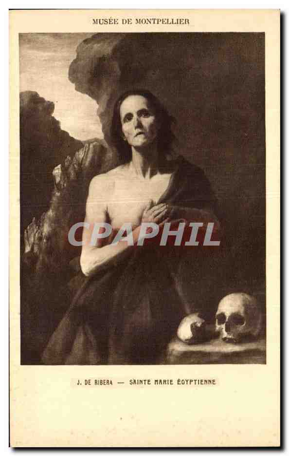 CPA Musee de montpellier De Ribera Sainte Marie Egyptienne