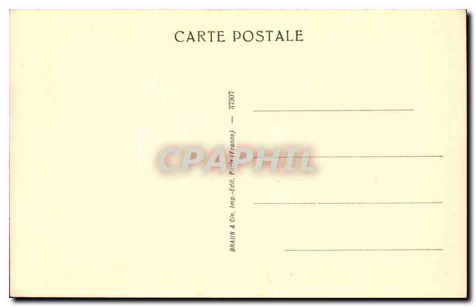 CPA A Ramsay Portrait de Jean Jacques Rousseau — Verso