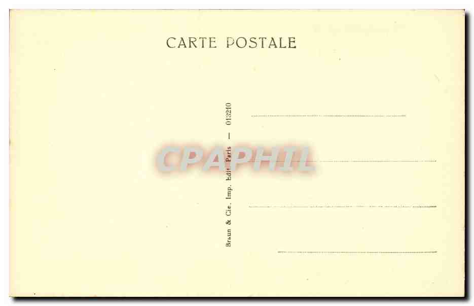 CPA Paris musee du Luxembourg Carriere portrait de A Daudet — Verso