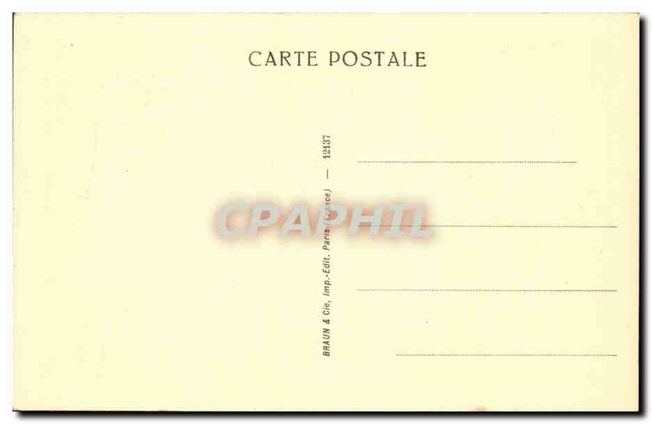 CPA Paris Musee du Louvre Ryckaert L'atelier presume du pere de l'artiste  — Verso