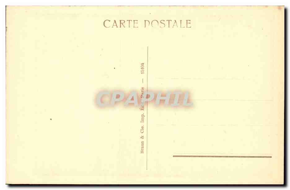CPA Millet Femme donnant a manger a des oies  — Rückseite