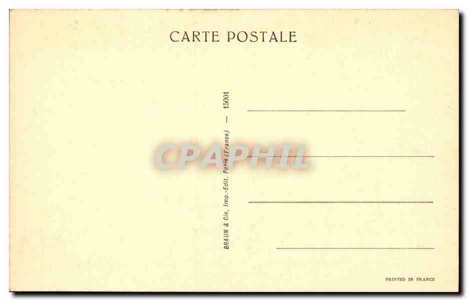 CPA Fantaisie Millet Vache a l'abreuvoir — Verso