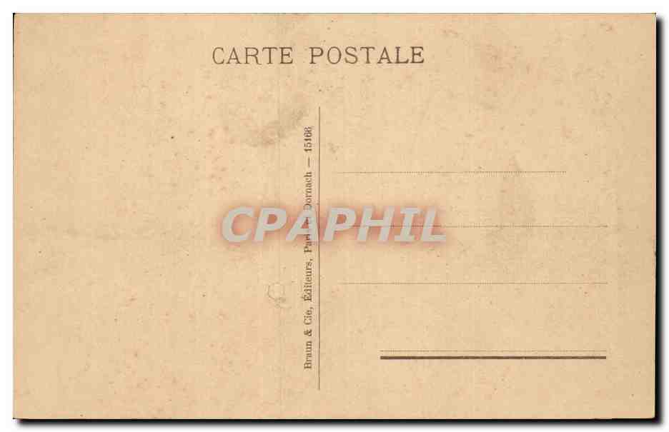 CPA Fantaisie Millet La tricoteuse — Rückseite