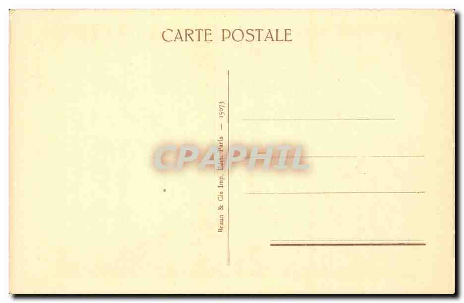 CPA Fantaisie Millet Le retour du bucheron — Verso
