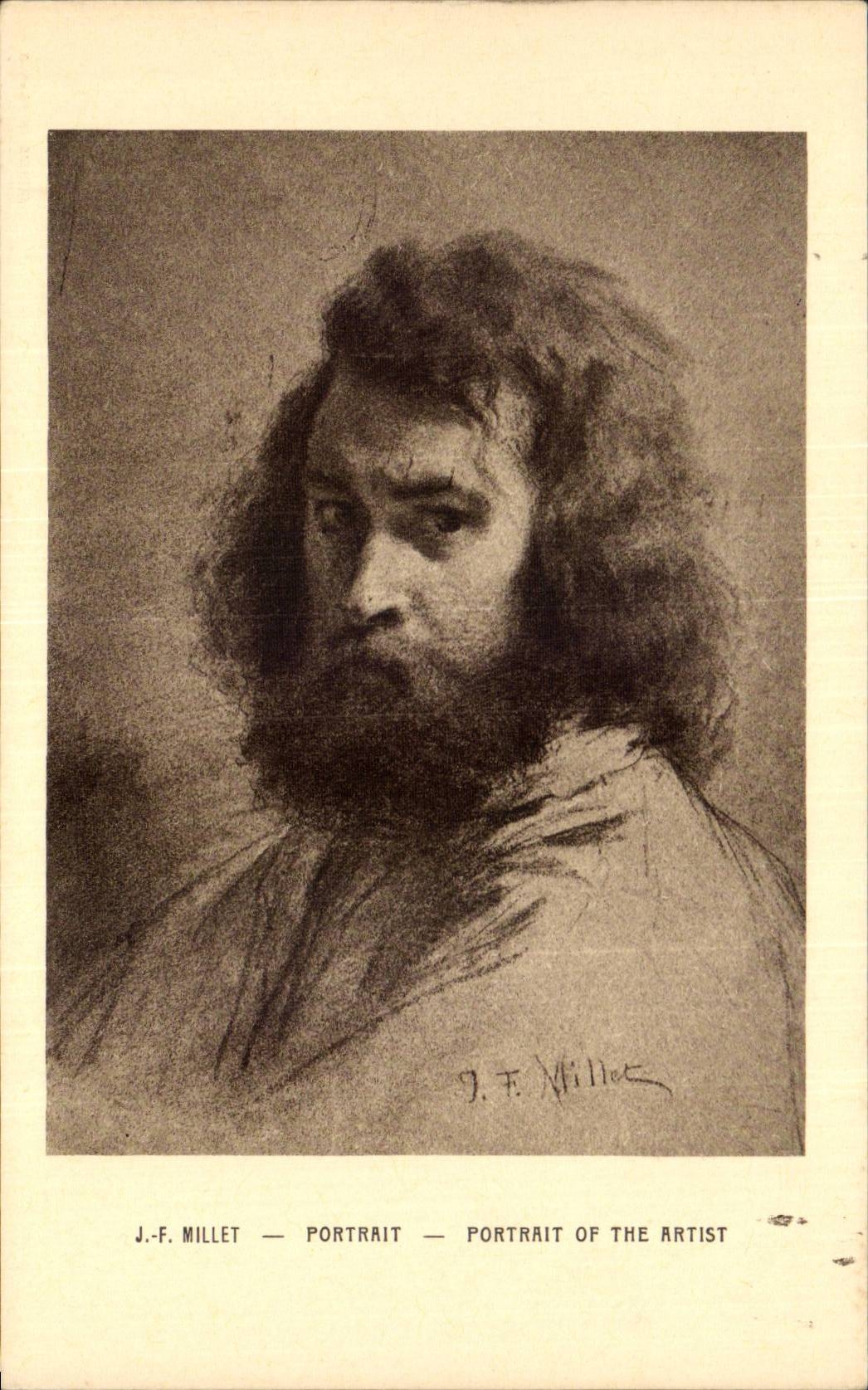 CPA Fantaisie Millet Portrait 