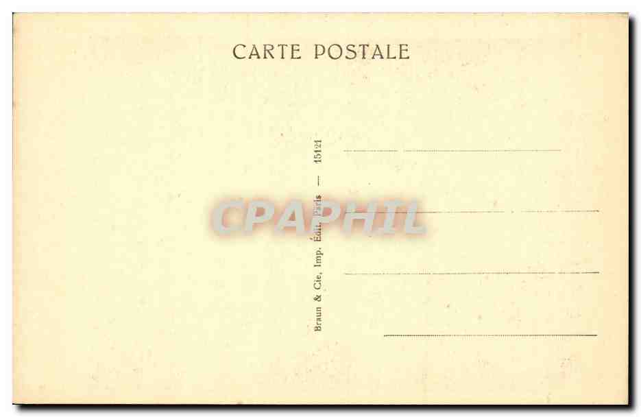 CPA Fantaisie Millet La femme au puits — Verso