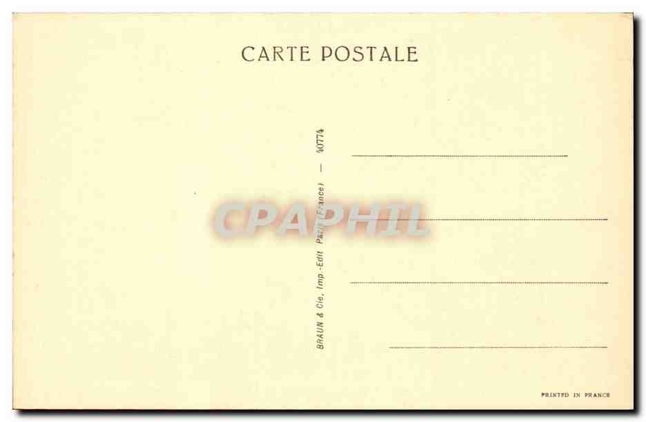 CPA offices Florence Claude Lorrain Port au soleil couchant — Verso