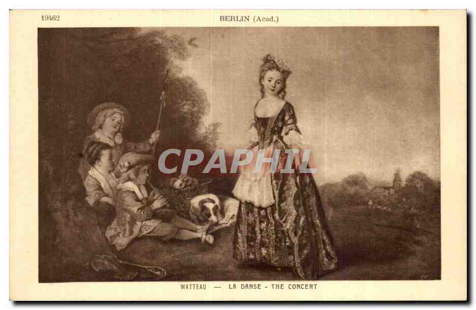 CPA Berlin Watteau La danse
