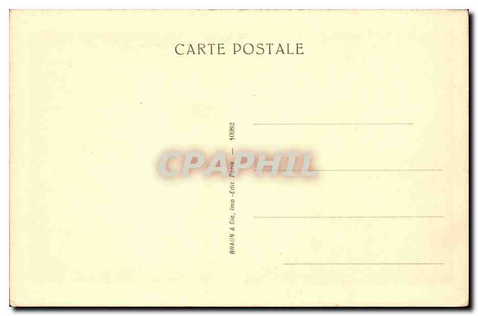 CPA Paris Musee du Louvre Watteau L'embarquement pour Cythere — Verso