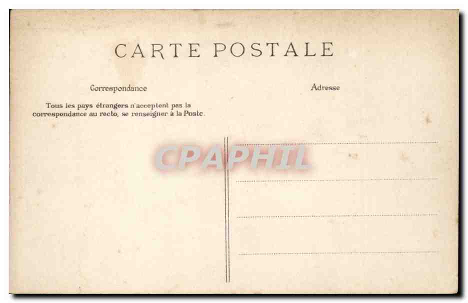 Paris CPA Arc de triomphe de l'etoile — Rückseite