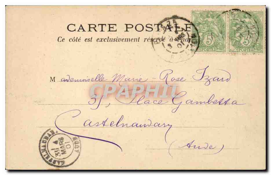 Paris CPA Jardin du luxembourg ( fontaine Medicis ) — Verso