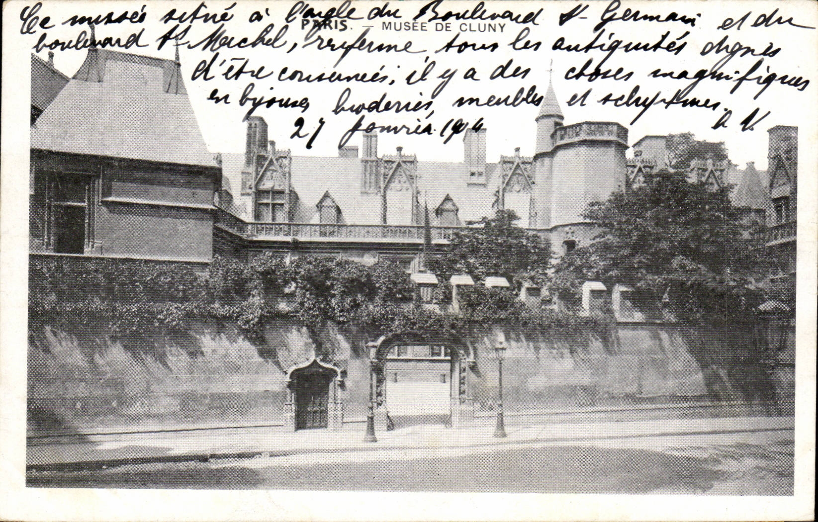 Paris CPA Musee de Cluny