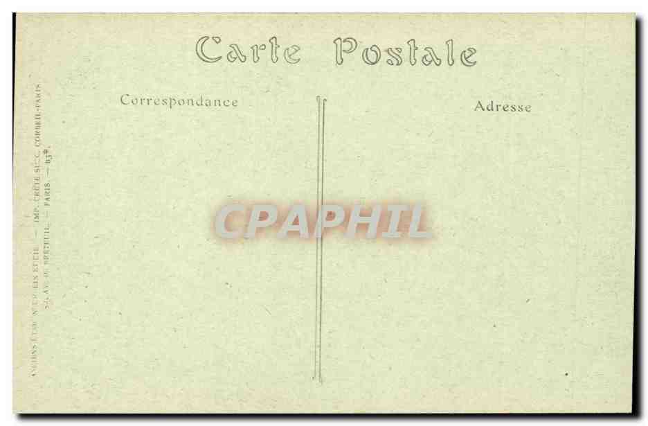 Paris CPA La nef de l'eglise de la madeleine — Rückseite