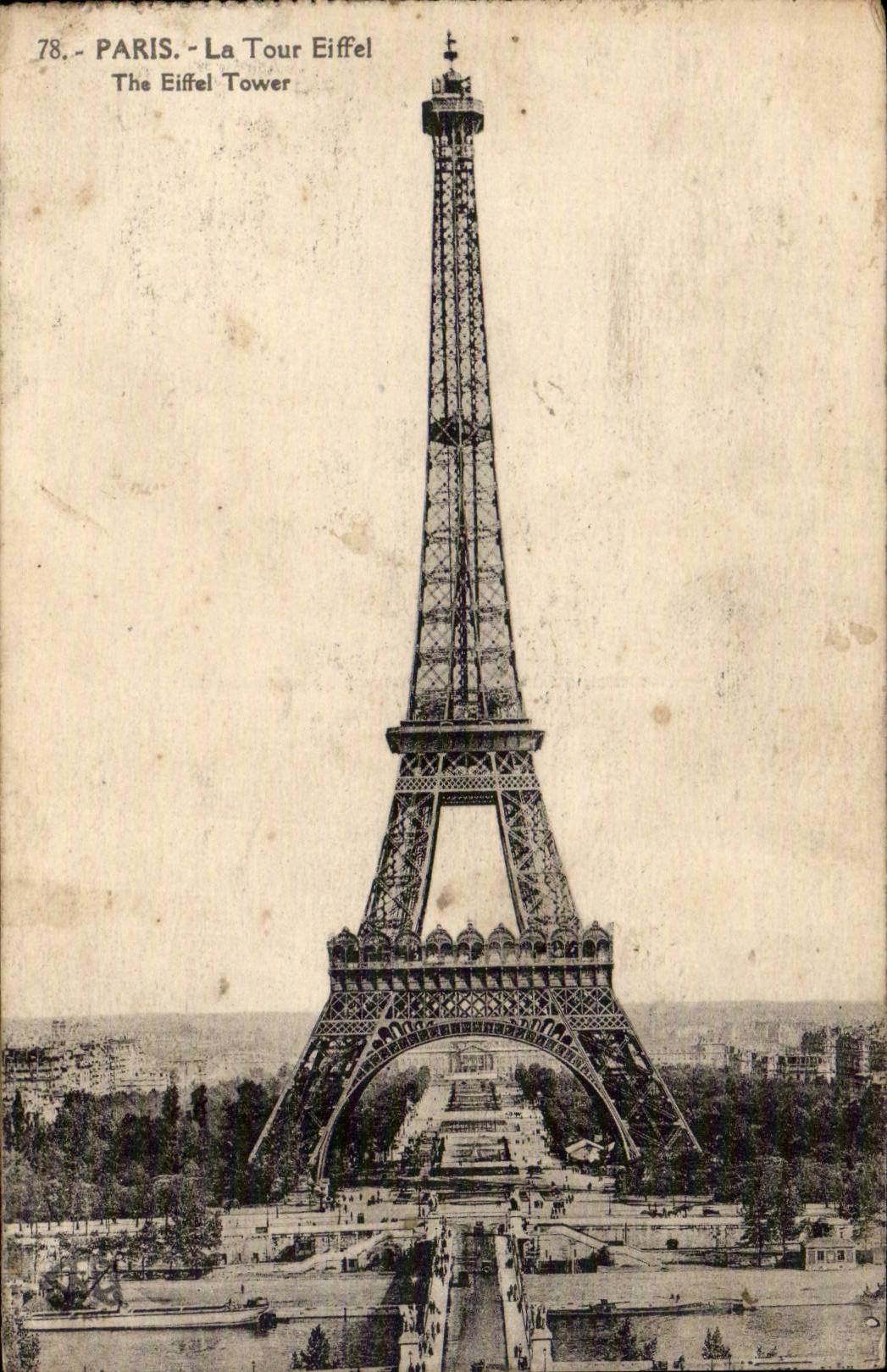 Paris CPA La Tour Eiffel