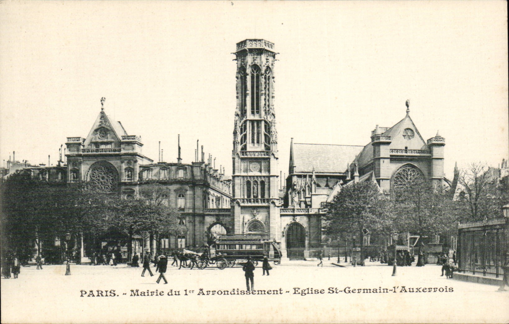 Paris CPA Mairie du 1er arrondissement Eglise St Germain l'auxerrois