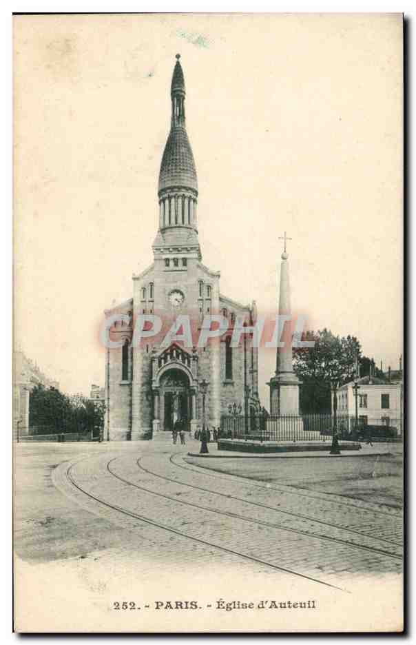 Paris CPA Eglise d'Auteuil