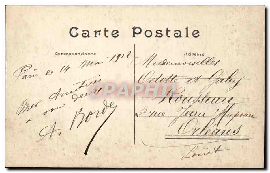 Paris CPA Le boulevard des italiens — Rückseite
