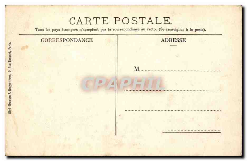 Paris CPA lycee Fenelon Galerie couverte — Rückseite