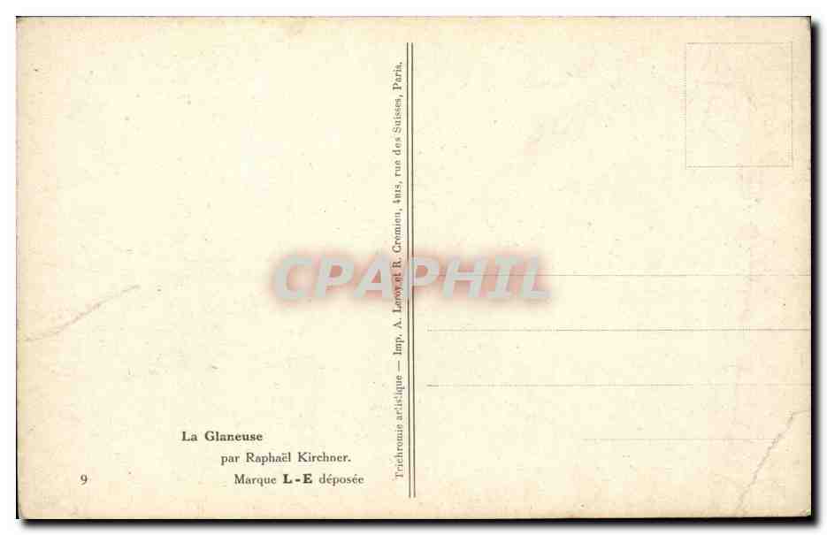 CPA Fantaisie Femme — Verso
