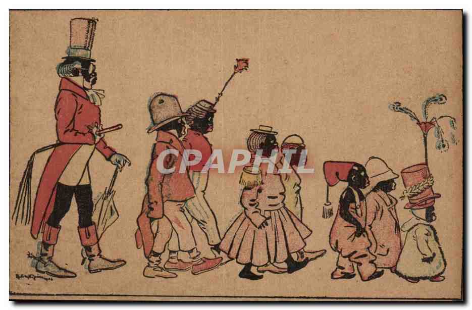 CPA Fantaisie Enfants Negres Negro