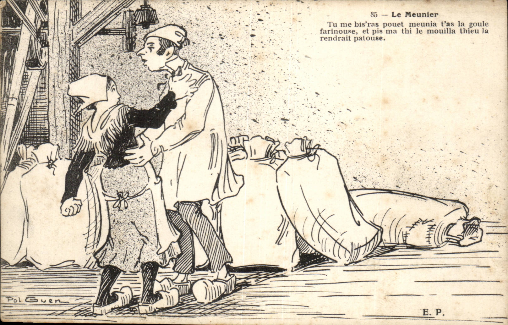 CPA Fantaisie Metier Le meunier 