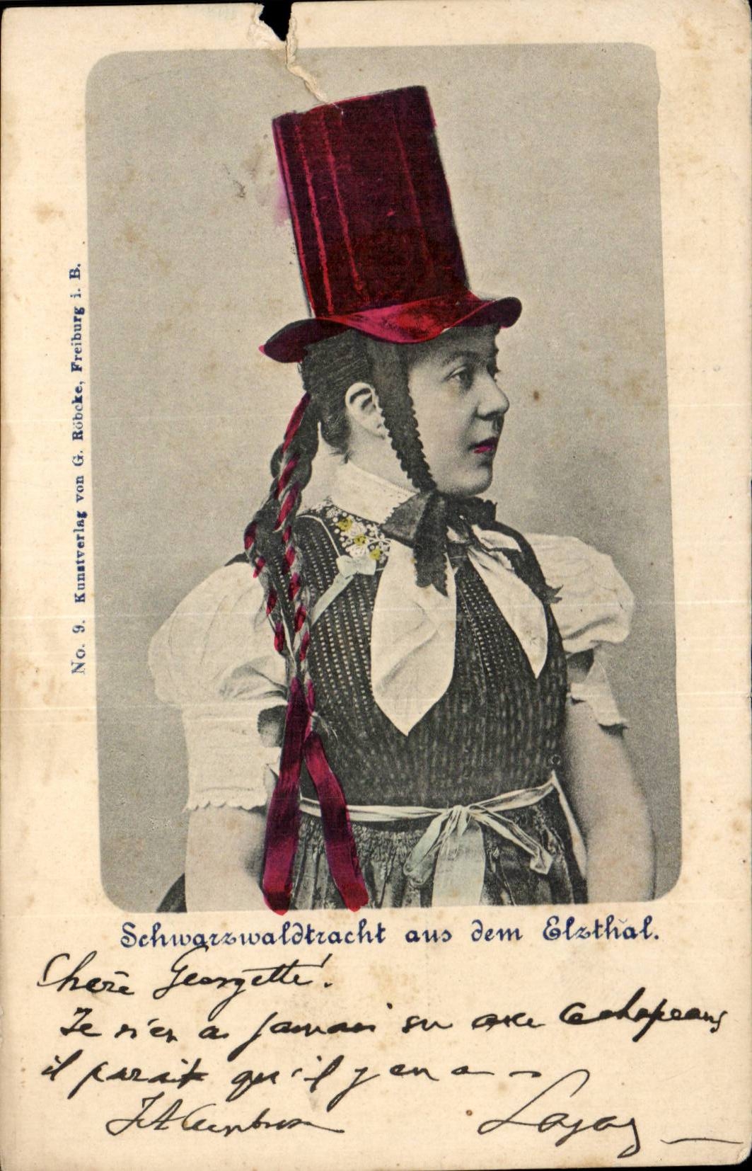 CPA Fantaisie Femme Folklore