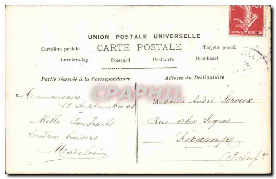 CPA Fantaisie Enfant — Verso