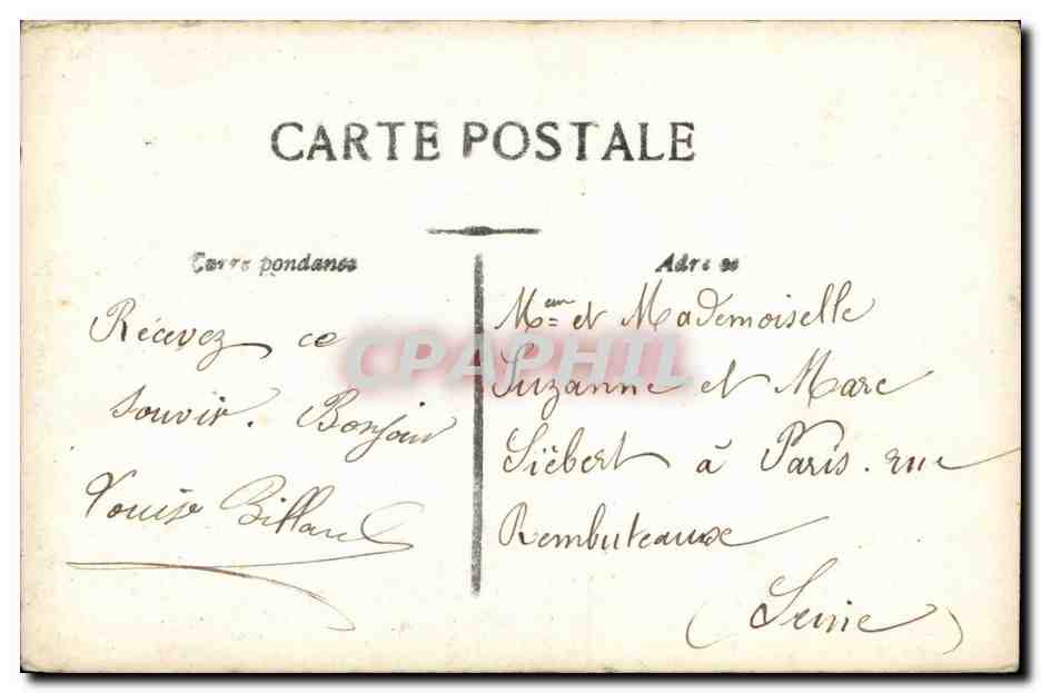 CPA Fantaisie Enfants — Rückseite