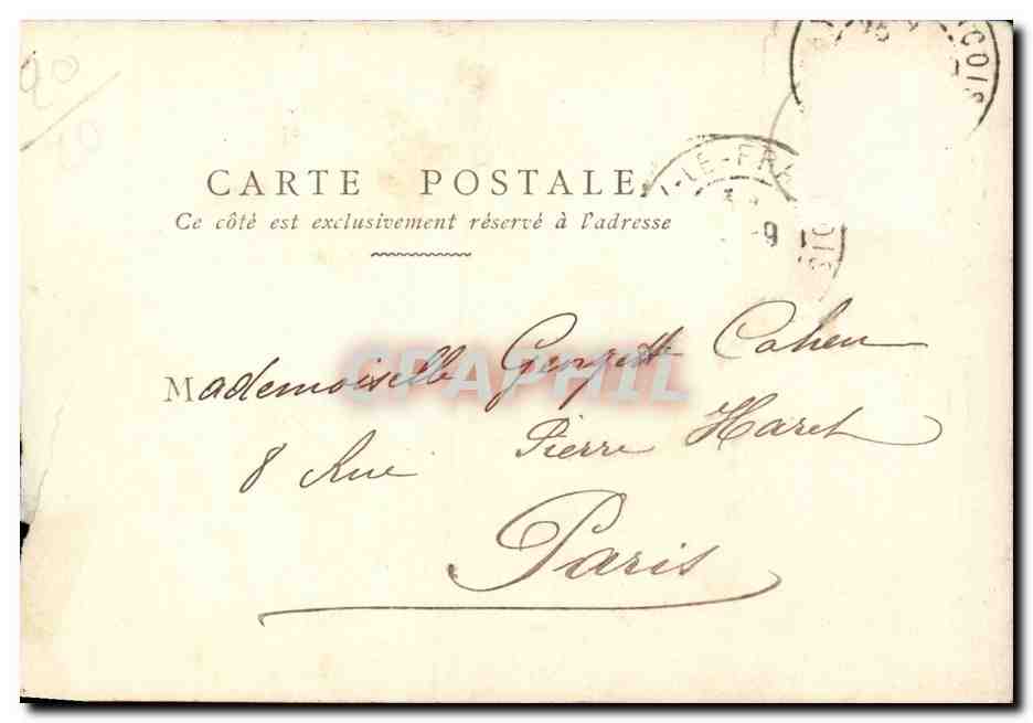 CPA Fantaisie Femme et oeuf de Paque Easter — Reverso