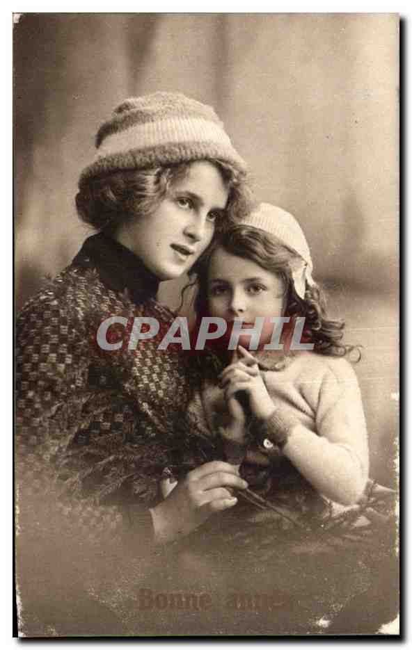 CPA Fantaisie Femme et enfant