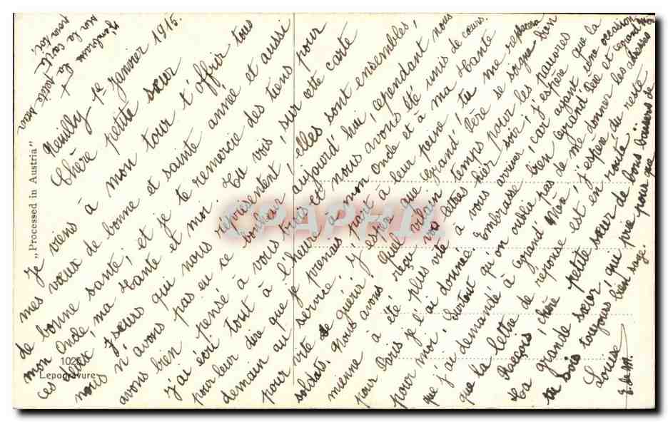 CPA Fantaisie Femme et enfant — Verso